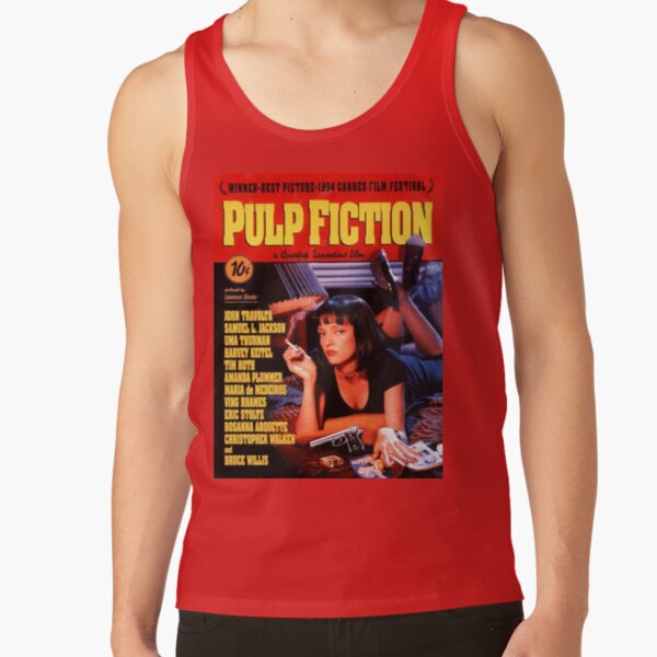 Pulp Fiction Uma Thurman Vest Tank Top Singlet Dress T-Shirt Mens Womens Ladies