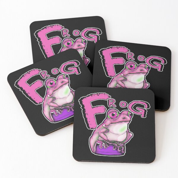 Item preview, Cute, pink frog on a bottle cap designed and sold by iduzarts.