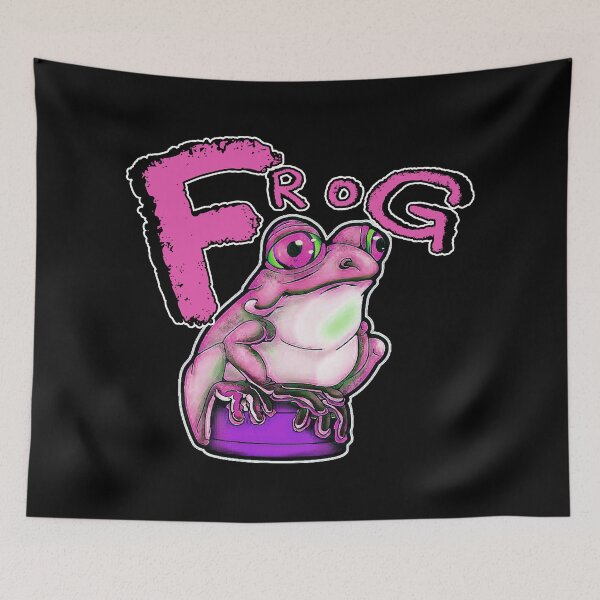 Item preview, Cute, pink frog on a bottle cap designed and sold by iduzarts.