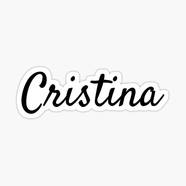 Aperçu de l'œuvre Nom de Cristina créée et vendue par pearlintheworld.