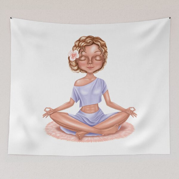 Item preview, A yogi girl meditates. For blondes. designed and sold by NataHarmony.