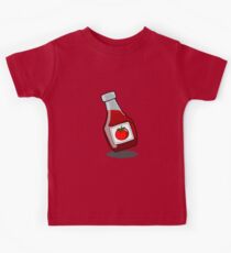Cartoon Ketchup Bottle Kids Tee