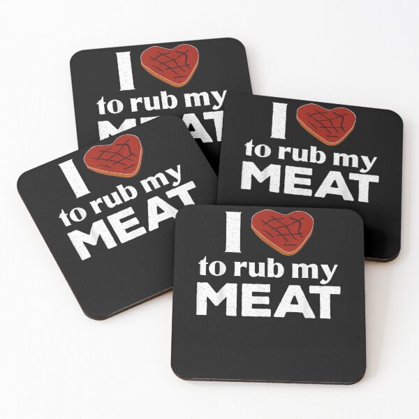 Item preview, Bbq Smoker I Love To Rub My Meat Steak Heart  designed and sold by zpruby.