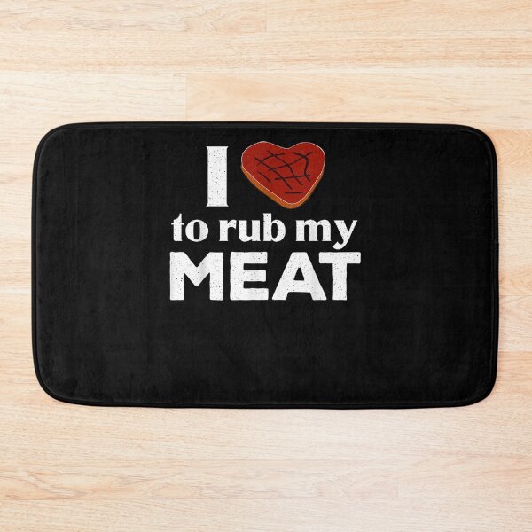 Item preview, Bbq Smoker I Love To Rub My Meat Steak Heart  designed and sold by zpruby.