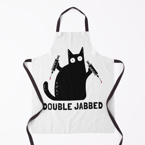 Item preview, Cat With Syringes, Double Jabbed, Fully Vaccinated designed and sold by NuttyShirt.
