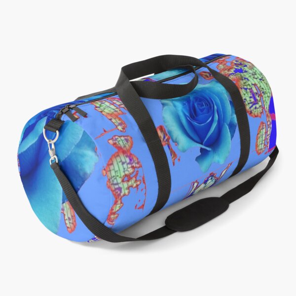 Item preview, BLUE ROSES & DRAGONFLY ABSTRACT PATTERN ART designed and sold by sharlesart.