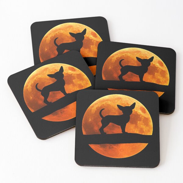 Item preview, Chihuahua Dog Silhouette Moon chiwawa lover designed and sold by alaechamlal.