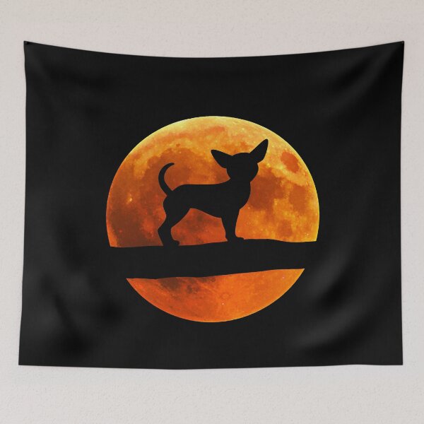 Item preview, Chihuahua Dog Silhouette Moon chiwawa lover designed and sold by alaechamlal.