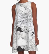 Clouds A-Line Dress