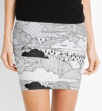 Clouds Mini Skirt