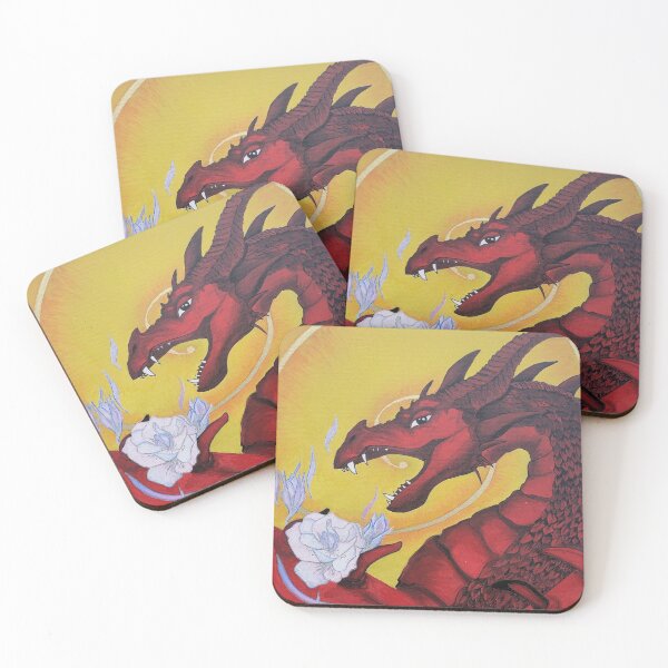 Artikelvorschau, Drache und Feuerrose entworfen und verkauft von CPFcreation.