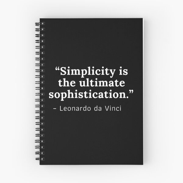 Item preview,  “Simplicity is the ultimate sophistication.” – Leonardo da Vinci designed and sold by izzablue.
