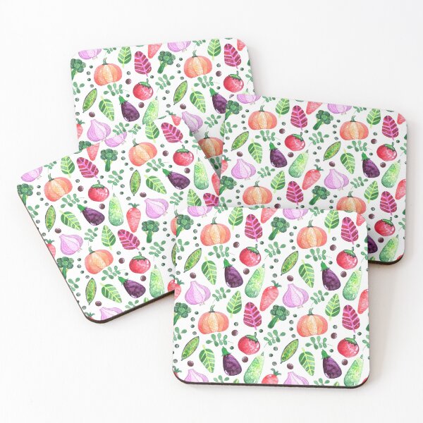 Item preview, Cute Hand Painted Watercolor Vegetable Pattern designed and sold by Negin Mf Designs.
