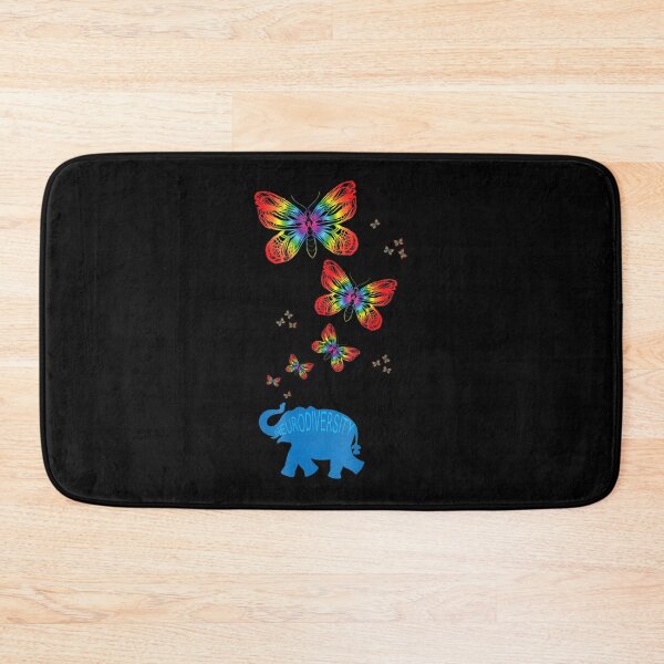 Item preview, Neurodiversity Elephant Butterfly Autism Awareness designed and sold by DominicIHolland.