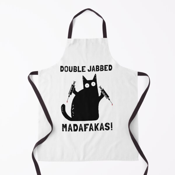 Item preview, Cat With Syringes, Double Jabbed, Fully Vaccinated designed and sold by NuttyShirt.