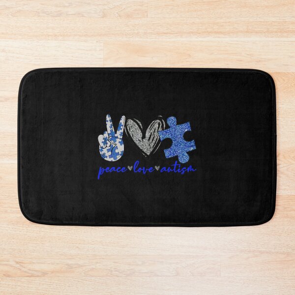Item preview, Peace Love Autism Puzzle Pieces Autism Awareness Month designed and sold by DominicIHolland.