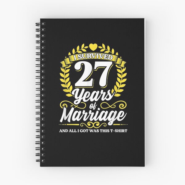 Item preview, I Survived 27 Years Of Marriage 27th Wedding Anniversary  designed and sold by zpruby.