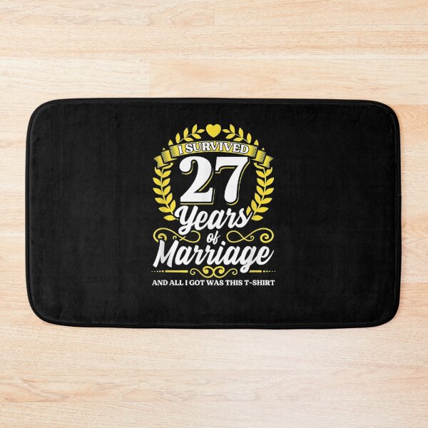Item preview, I Survived 27 Years Of Marriage 27th Wedding Anniversary  designed and sold by zpruby.