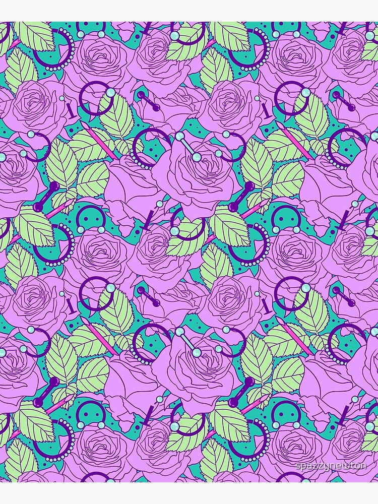 Pastel Needles&Roses by spazzynewton