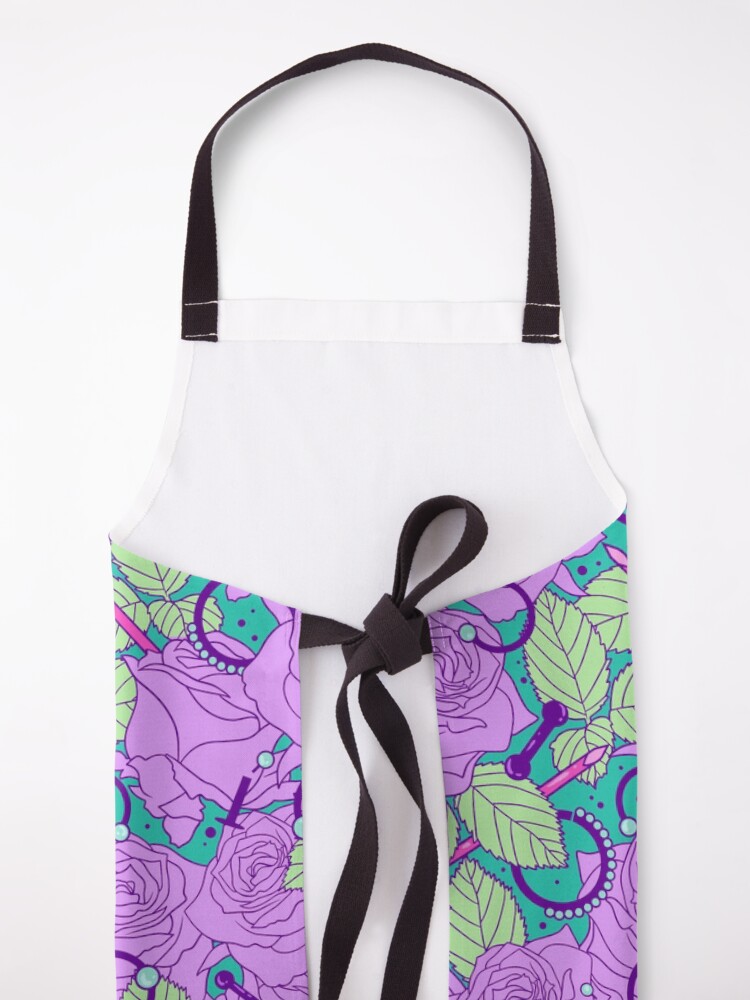 Alternate view of Pastel Needles&Roses Apron
