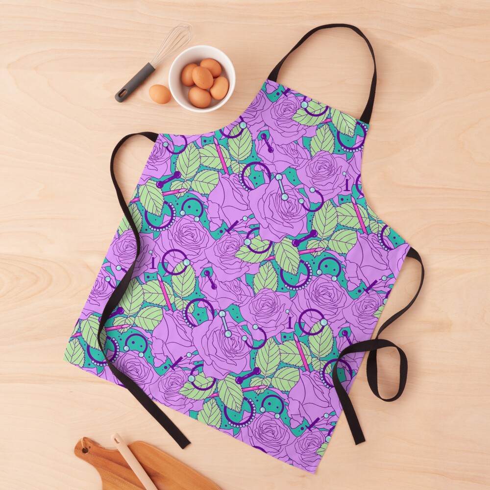 Pastel Needles&Roses Apron