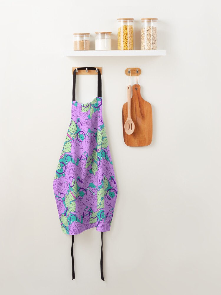 Alternate view of Pastel Needles&Roses Apron