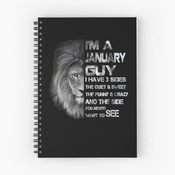 Item preview, I'm A January Guy I Have 3 Sides The Quiet And The Funny  designed and sold by zpruby.