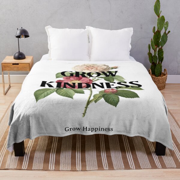 Item preview, Grow Kindness + Happiness Rose Illustration designed and sold by organicsketch.