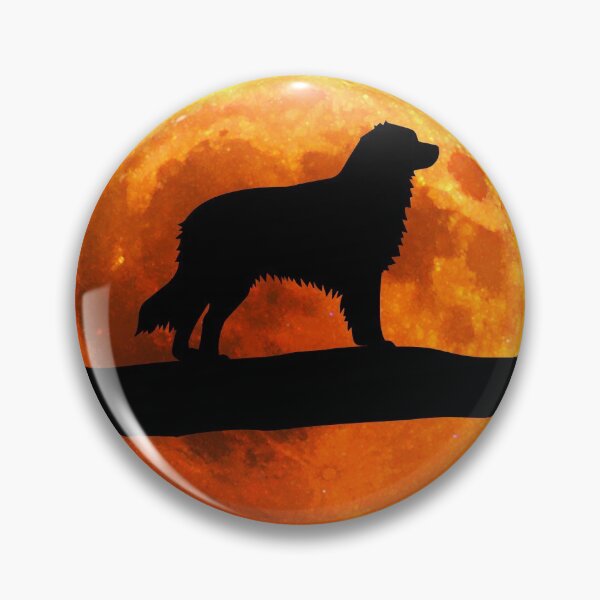 Item preview, Australian Shepherd Dog Silhouette Moon designed and sold by alaechamlal.