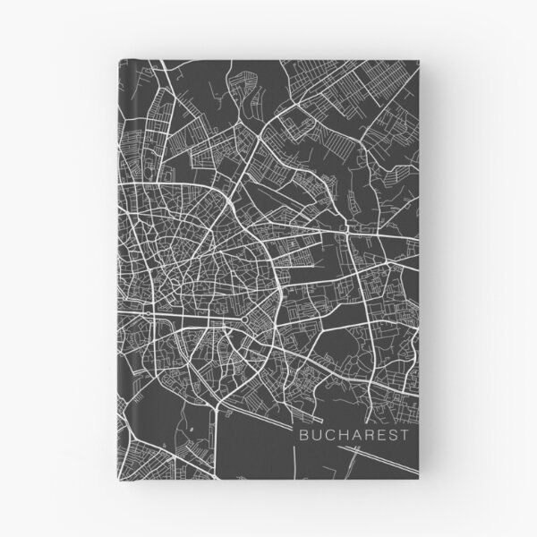 Item preview, Bucharest Map, Romania - Gray designed and sold by MainStreetMaps.