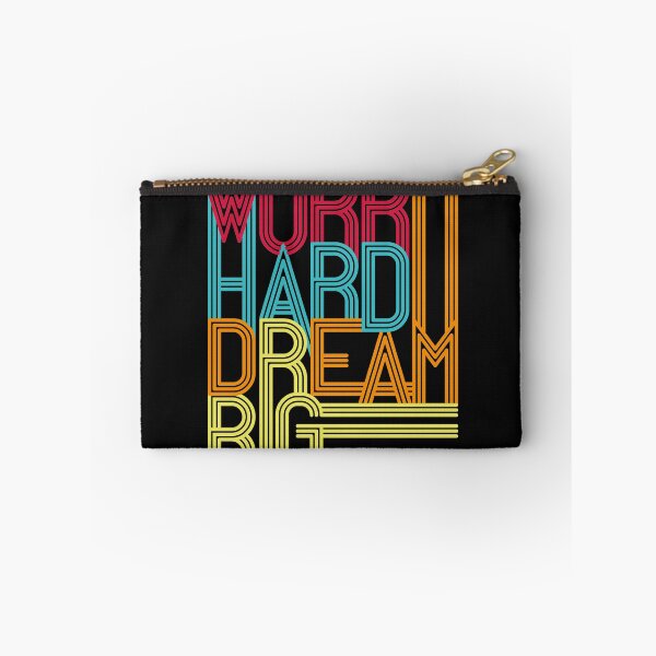 Item preview, motivational lettering work hard dream big designed and sold by Sya Prints.