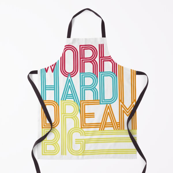 Item preview, motivational lettering work hard dream big designed and sold by Sya Prints.
