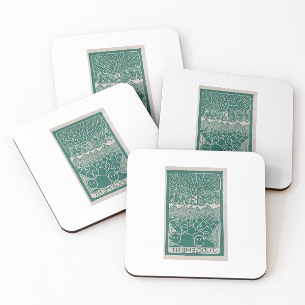 Item preview, Green Judgment Tarot Card designed and sold by avivagordon.