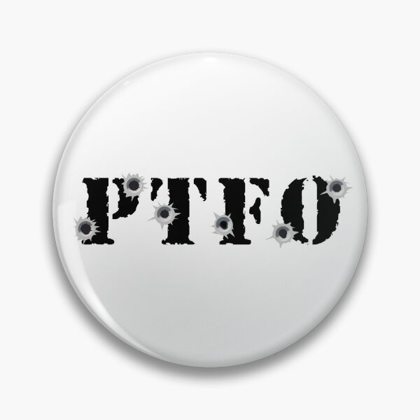 Item preview, PTFO - Play the f*&king objective! Gamer's design with bullet holes designed and sold by MintGubbins.