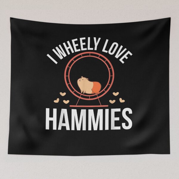 Item preview, Hamster Pet I Wheely Love Hammies Funny Hamsters  designed and sold by zpruby.