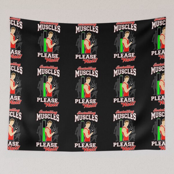 Item preview, Installing Muscles Please Wait  designed and sold by TeeSwagDesings1.