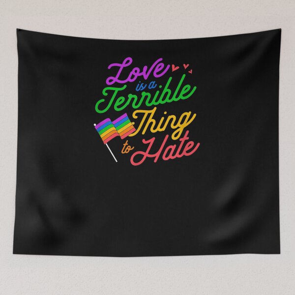 Item preview, Love Is A Terrible Thing To Hate Gay Pride Flag Lgbtq Ally  designed and sold by zpruby.
