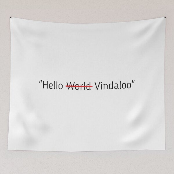 Item preview, Hello Vindaloo designed and sold by YourTeeMan.