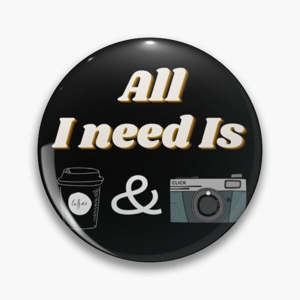 Item preview, All I need is coffee and my camera #redbubble designed and sold by Santus.