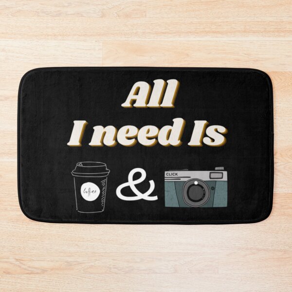 Item preview, All I need is coffee and my camera #redbubble designed and sold by Santus.
