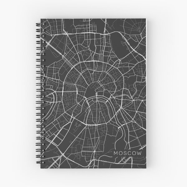 Item preview, Moscow Map, Russia - Gray designed and sold by MainStreetMaps.