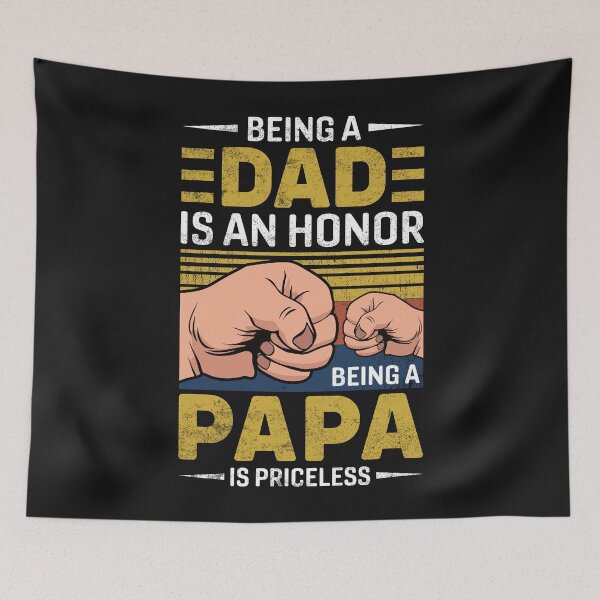 Item preview, Vintage Being A Dad Is An Honor Being A Papa Is Priceless Father day designed and sold by Best Designer.