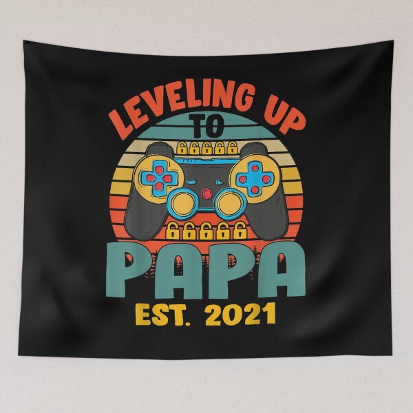 Item preview, Leveling Up To Papa 2021 Pregnancy Announcement  designed and sold by zpruby.