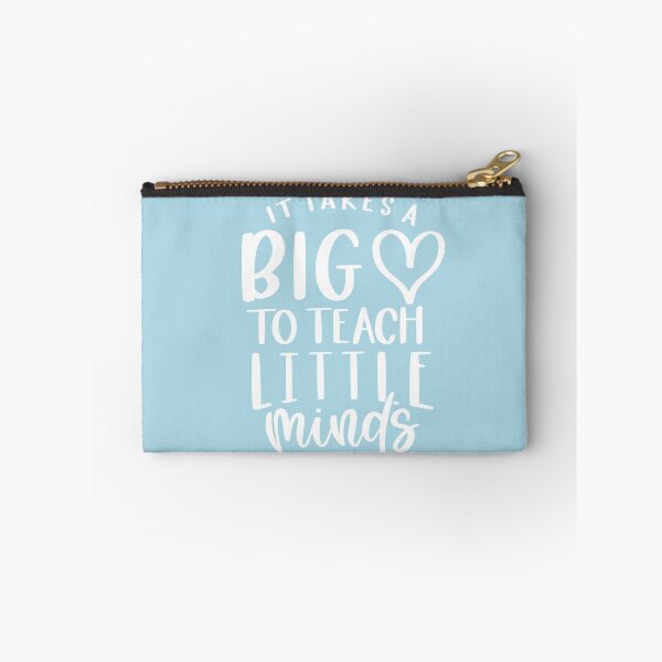 Item preview, It takes a big heart to teach little minds - inspirational teacher quote/gift (white/grey) designed and sold by PickaSticka.