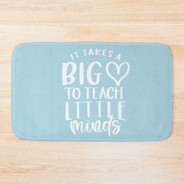 Item preview, It takes a big heart to teach little minds - inspirational teacher quote/gift (white/grey) designed and sold by PickaSticka.