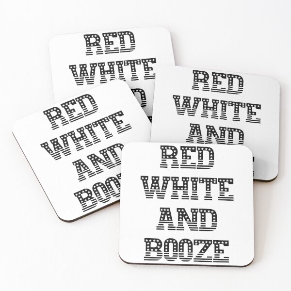 Item preview, Red White and Booze (Black) designed and sold by superdumb70.