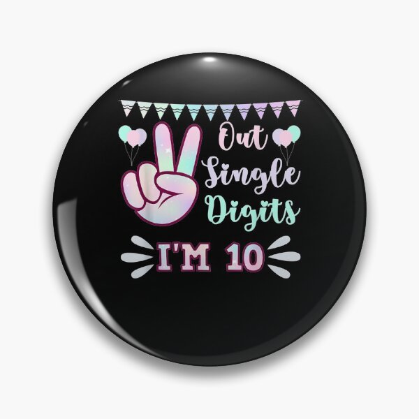 Item preview, Peace Out Single Digits I'm 10 Kids  designed and sold by zpruby.