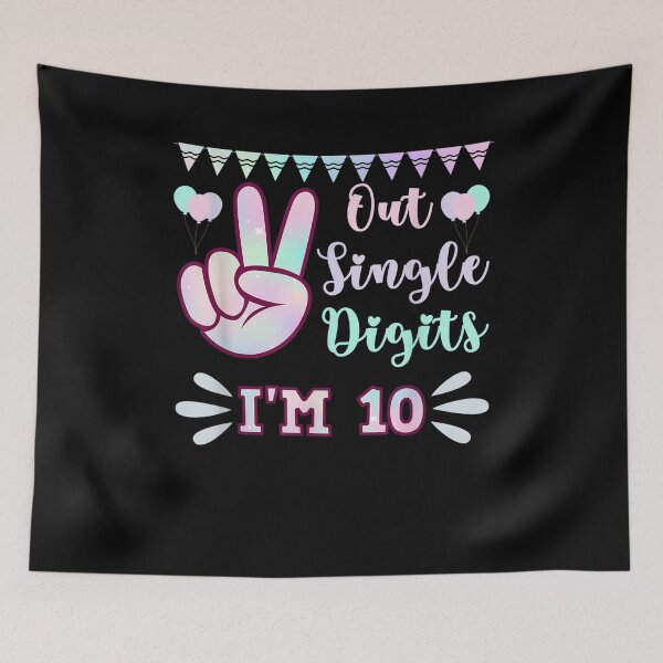 Item preview, Peace Out Single Digits I'm 10 Kids  designed and sold by zpruby.