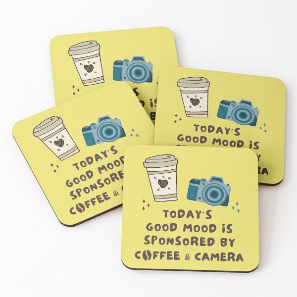 Item preview, Today's good mood is sponsored by coffee and camera designed and sold by AbhishekRastogi.