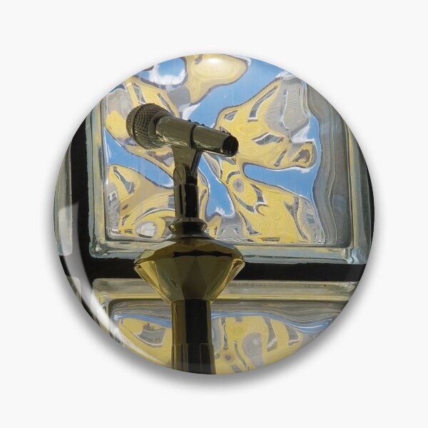Item preview, Mic in Glass Block Window designed and sold by LaLaTextiles.